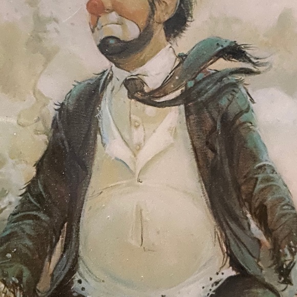 Robert Owen TOP OF THE WORLD hobo clown art - Picture 4 of 10